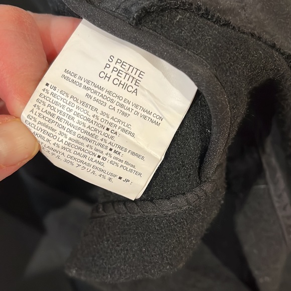 - Old navy black wool blend relaxed blazer / jacket size S - Picture 7 of 8